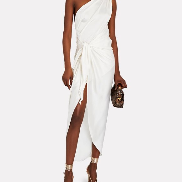 BAOBAB XS Marea Satin One-Shoulder Dress - Picture 1 of 6